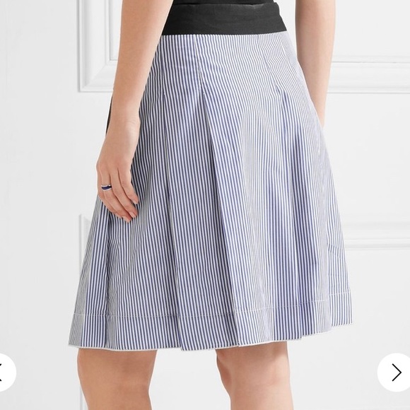 Rag & Bone Lenna Striped Cotton Silk Wrap Skirt 00 - Picture 4 of 12